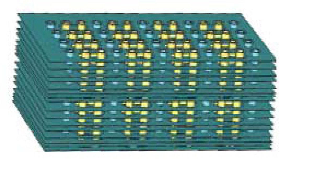Figure 1 Using shared anti-pad in connector pin fields