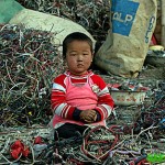 Boy in Pile of Wires
