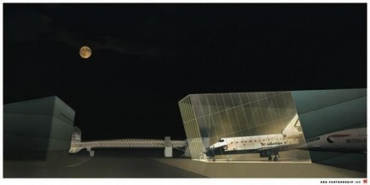 Rendering of planned Seattle Museum of Flight space addition