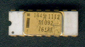 Intel 1449 memory chip. It is originally a C2102, restamped for military use