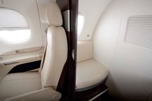 Embraer's new belted toilet