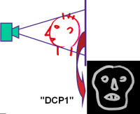 In case of DELPHI DCP1 boundary condition structure functions are projections of the heat-flow path 'rom the face'.