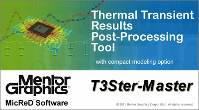The new T3Ster-Master program is a powerful tool to support test based compact modeling. It uses the new JESD51-14 RthJC measurement standard to find the case node of a package model to be propagated towards FloTHERM.
