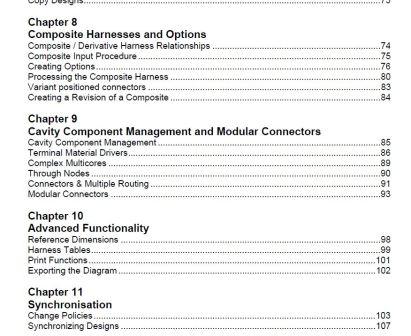 Capital Harness XC - student workbook contents to show the comprehehsive curriculum offered for one of the capital applications.