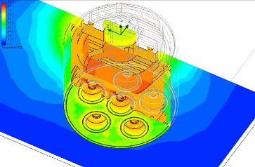 Analysis results on an LED light. Image courtesy of Voxdale.