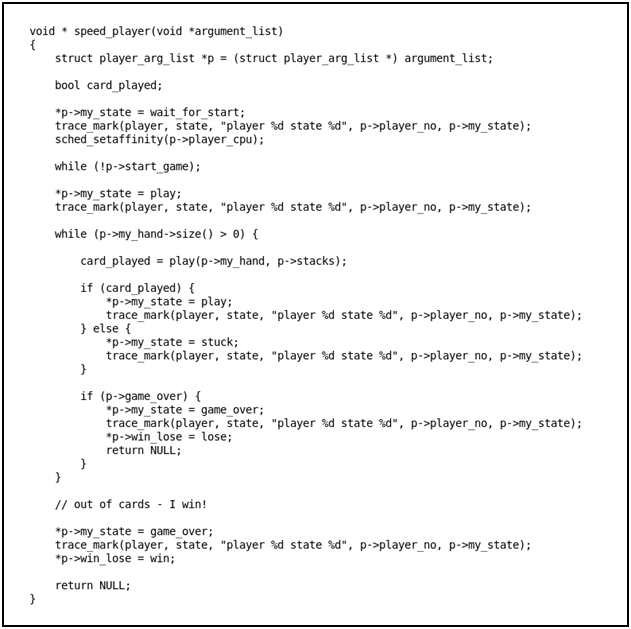 Listing #4 - LTTng User Trace annotated player function