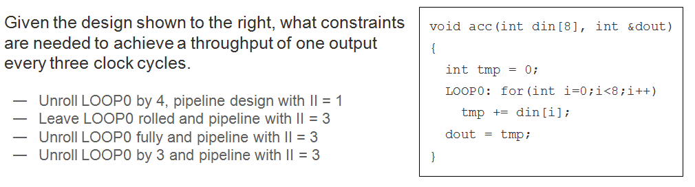 HLS Contest - Round 3, Question 1