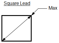 Square PTH Lead