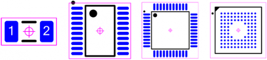 Figure 1 - IPC-7351 Pin 1 Upper Left (IEC 61188-7 Level A)
