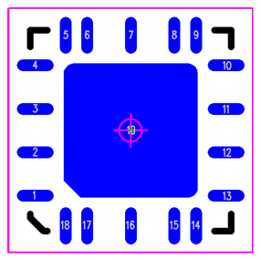 Figure 11 - QFN with Deleted Pins & Pin 1 in Lower Left w-Counterclockwise