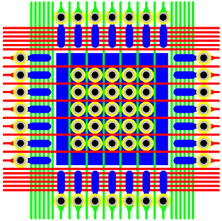 Figure 14 - 0.8 mm Pitch QFN Via Fanout & Routing Solution