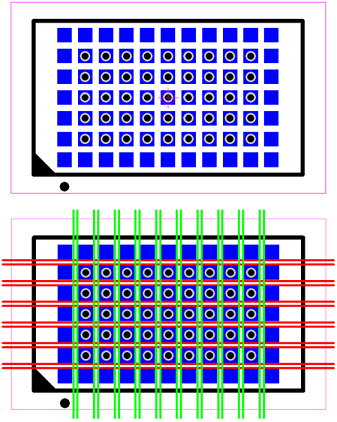 Figure 5 - LGA Via Fanout